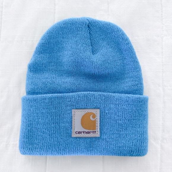 Carhartt Infant Toddler Knit Beanie Winter Hat Cap Imperial Blue - Picture 1 of 4